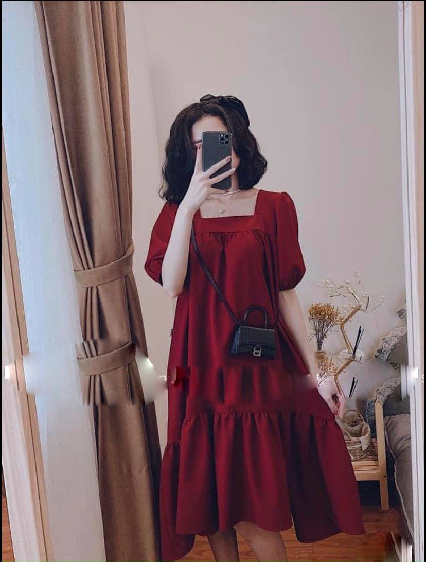 Đầm bầu Medyla - Váy bầu cách tân cho mẹ bầu diện tết cực xinh - VS465 |  Shopee Việt Nam