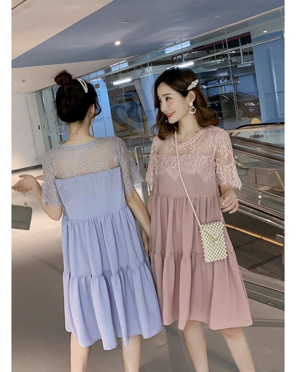 Đầm bầu váy bầu cổ vuông MAMADRESS thiết kế sành điệu mặc được hai kiểu cho  mẹ bầu đi dạo đi tiệc đi làm xinh đẹp | Shopee Việt Nam